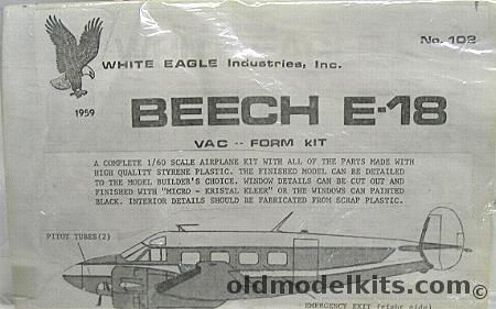 White Eagle 1/60 Beech E-18, 102  plastic model kit